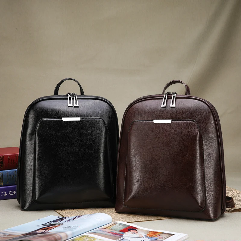 Mochila escolar casual de cor pura para estudantes. Confortável, estilosa e ideal para o dia a dia na escola. Perfeita para livros e materiais. — foto 4