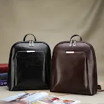 Mochila escolar casual de cor pura para estudantes. Confortável, estilosa e ideal para o dia a dia na escola. Perfeita para livros e materiais. — foto 4