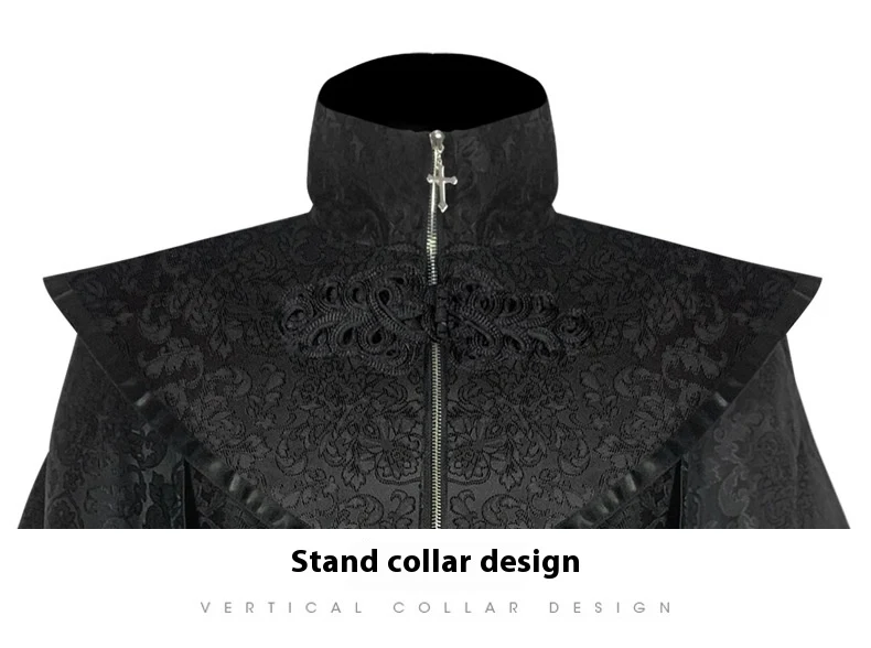 Title 13, Medieval Gothic Mid-length Coat Cosplay Clothin...