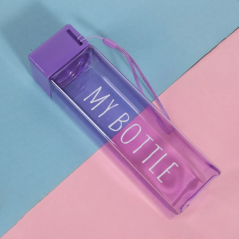 Title 5, Simple square plastic water cup for everyday hy...