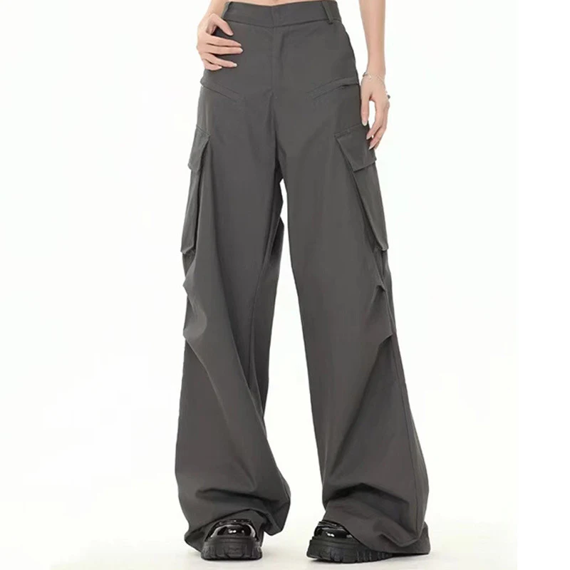 Title 6, Casual sportbroek met hoge taille en wijde pijp...