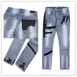 High Street Fashion Slim-fit Men's Jeans. Get the perfect fit and style with these modern slim-fit jeans, designed for c — photo 1