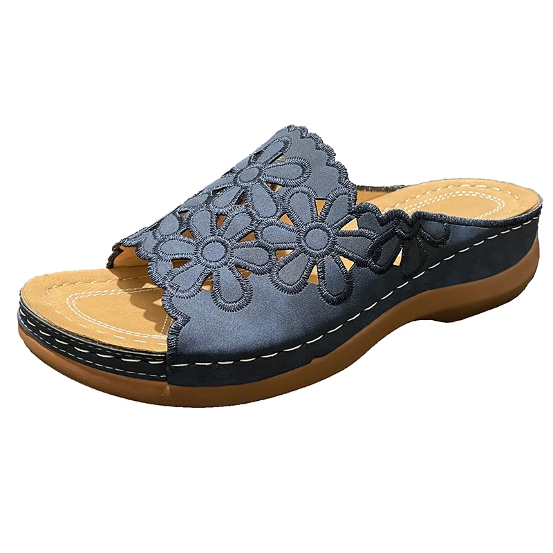 Wide Bottom Breathable Carved Fish Mouth Shoes for ultimate comfort and style. Enjoy excellent ventilation and a unique — photo 1