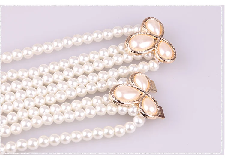 Title 2, All-match Fashionable Pearl Diamond Flower Wais...