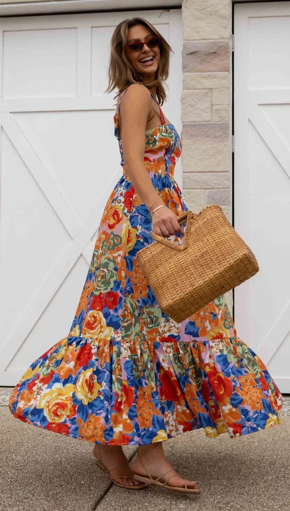 Women's Fashion Personalized One-neck Printed Dress — photo 8