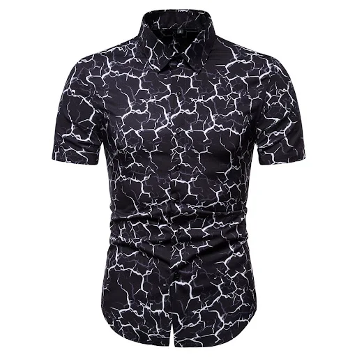 Title 4, Plus Size Mens Short-sleeved Shirt Printing, c...