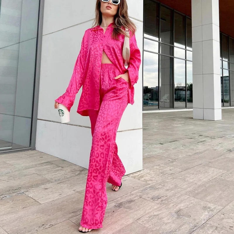Title 5, Womens Fashion Casual Leopard Print Jacquard L...