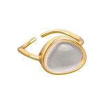 Anel de prata S925 com cristal de pedra da lua micro-incrustado Temperamento Selvagem. Adicione charme e elegância ao seu visual. — foto 5