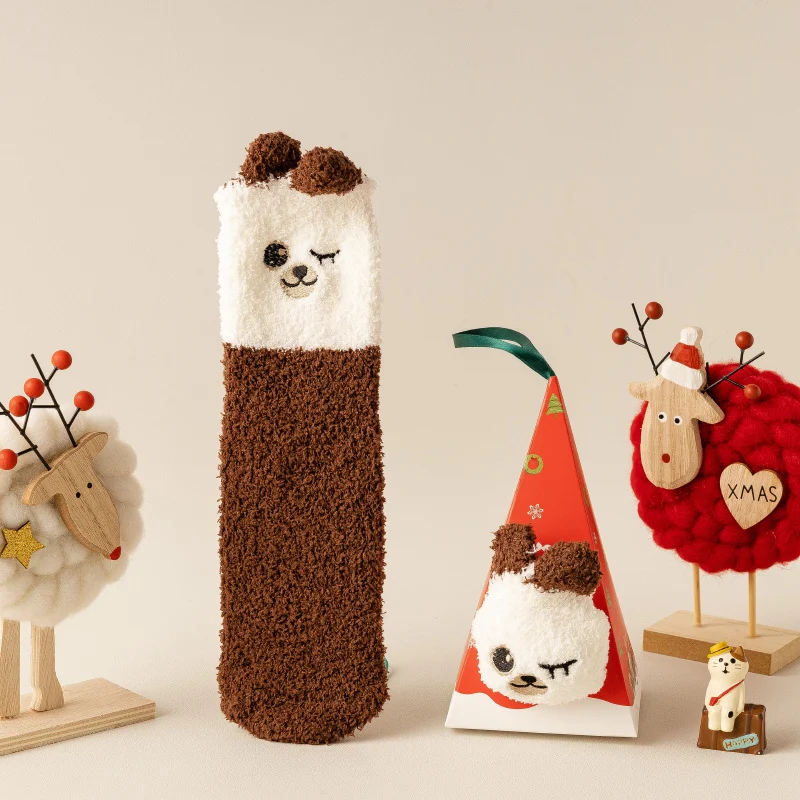 Three-dimensional Cartoon Soft Home Floor Socks In The Tube — photo 1
