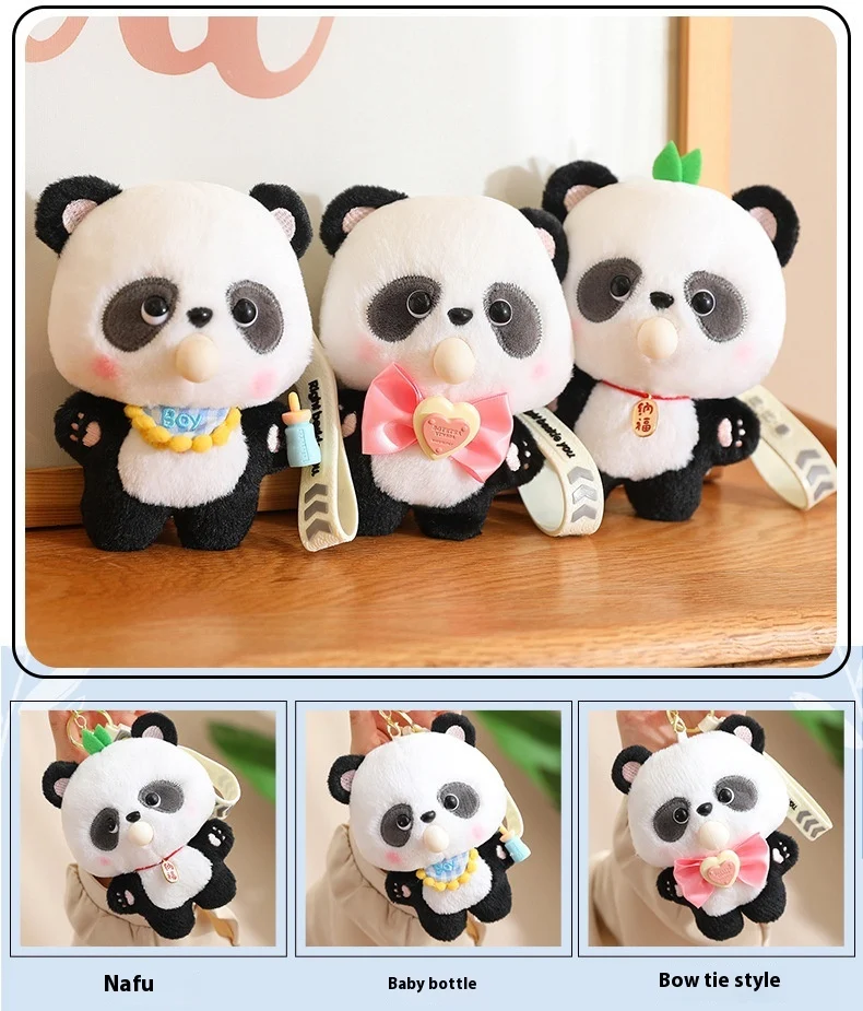 Title 7, Chaveiro Panda Bolha Pingente de Pelúcia Um Cha...