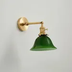 Green Straight Bar Wall Lamp