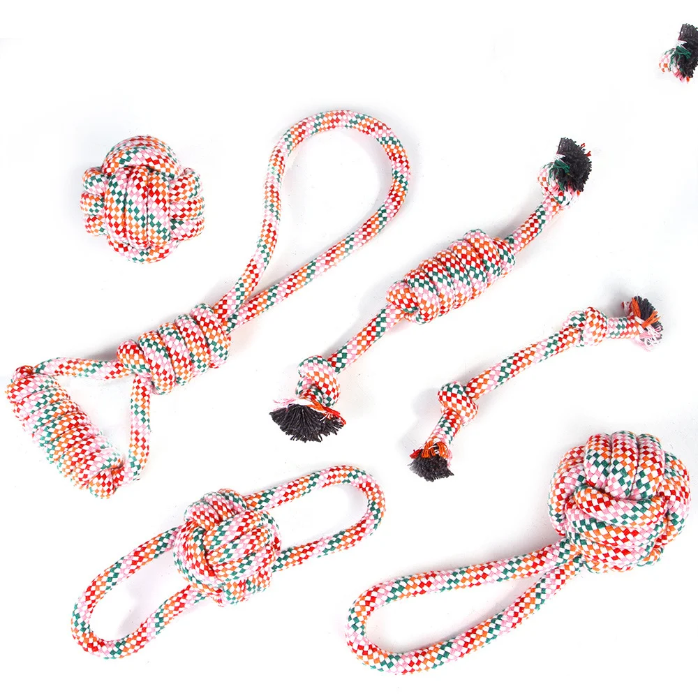 Title 1, Dog Bite-resistant Cleansing Cotton Rope Knot S...