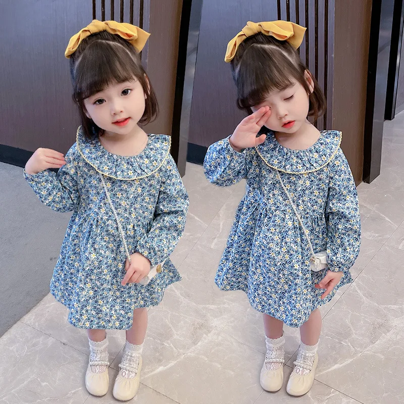 Vestido floral estilo princesa ocidental para meninas, ideal para festas e eventos especiais, design elegante e confortável. — foto 5