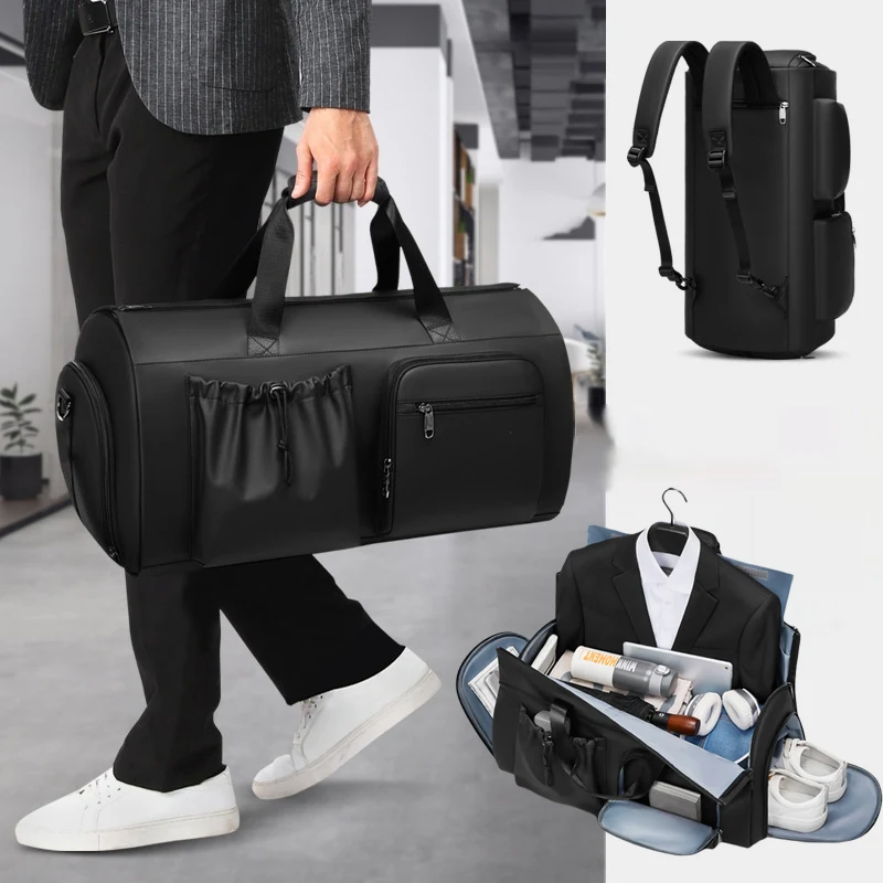 High Quality Waterproof Suit Bag For Men, Large Capacity Travel Bag With Shoe Compartment, Dry and Wet Separation, Ideal — photo 6