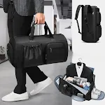 High Quality Waterproof Suit Bag For Men, Large Capacity Travel Bag With Shoe Compartment, Dry and Wet Separation, Ideal — photo 6