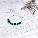 Pulseira de Amazonita em Prata 925 Cristal Natural. Paz interior e elegância natural para usar todos os dias. — foto 9