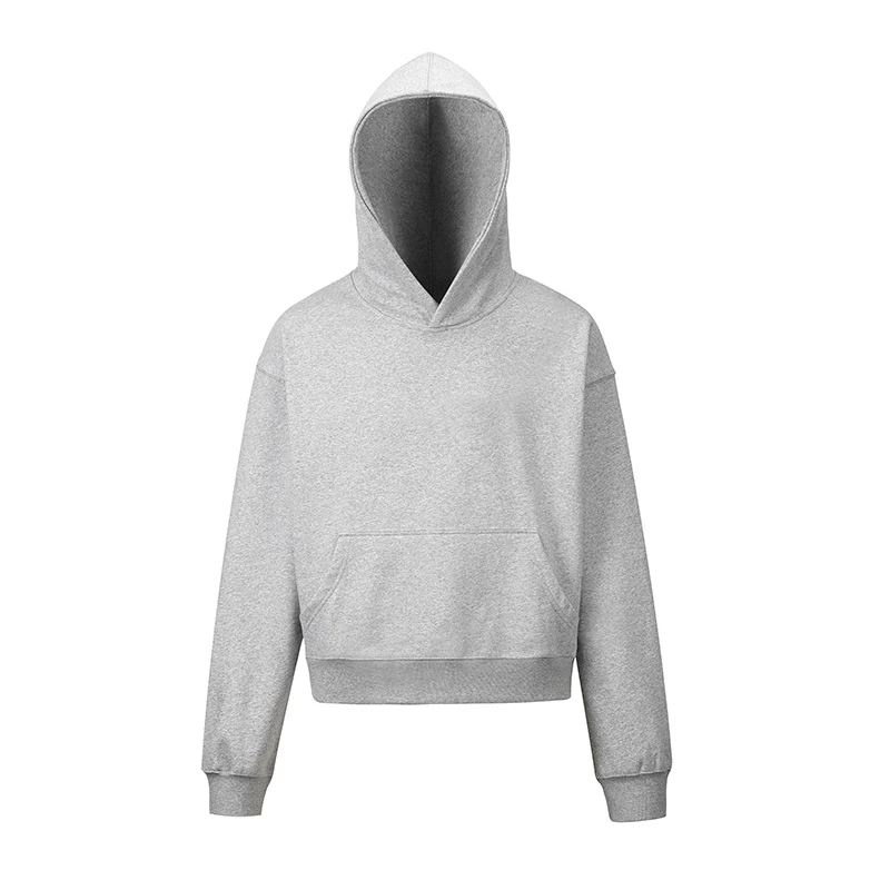 Moletom curto de cor sólida para homens e mulheres. Conforto e estilo em uma peça versátil. Perfeito para looks casuais e urbanos. — foto 7
