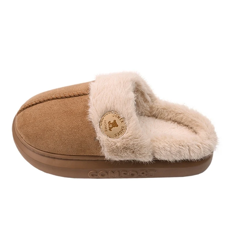 New Plush Slippers For Women Men Winter Warm Home Slipper Indoor Thick-soled Fleece Shoes. Keep your feet warm and cozy — photo 5