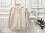 Niedliches Bärenohr-Haustier-Kapuzenpullover-Eltern-Kind-Outfit — foto 3
