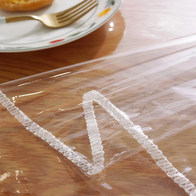 Transparent PVC Thin Waterproof And Oil-proof Tablecloth Protect your table from spills and stains Easy cleaning and dur — photo 1