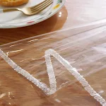 Transparent PVC Thin Waterproof And Oil-proof Tablecloth Protect your table from spills and stains Easy cleaning and dur — photo 1