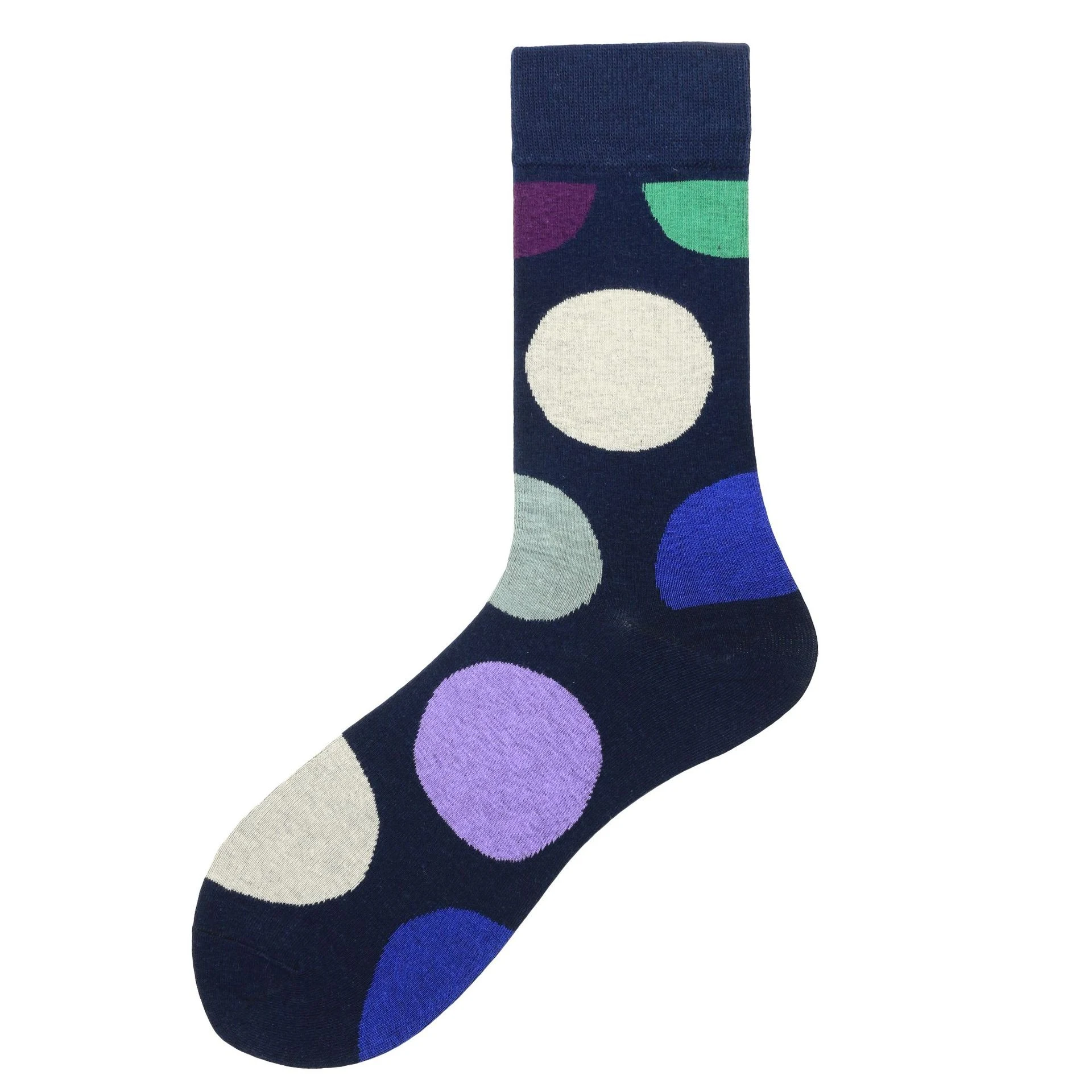Color Large Polka Dot Men's Trendy Tube Socks – Comfortable and stylish socks for a vibrant look and everyday wear. Perf — photo 12