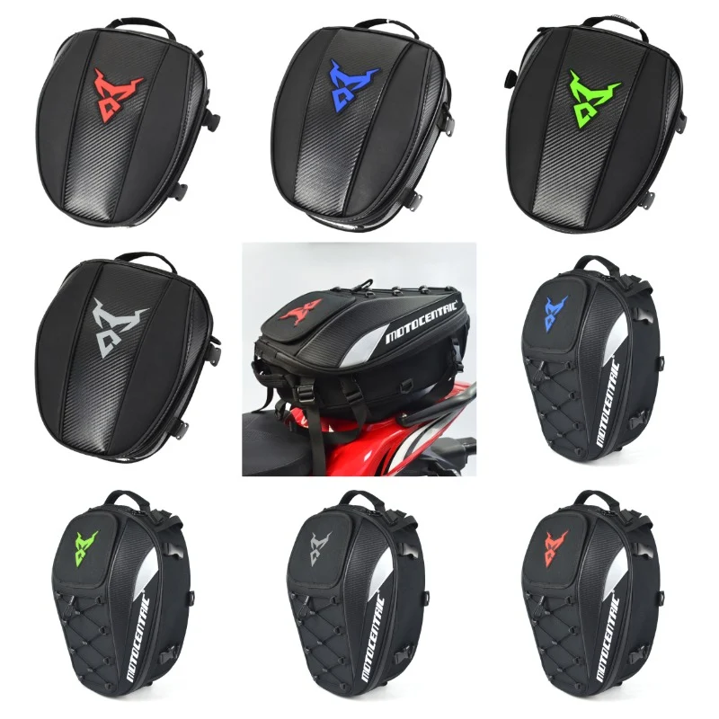 Bolsa impermeável para capacete de motocicleta. Capacete integral. Assento traseiro e alforge. Transporte seguro e proteção contra chuva. — foto 1