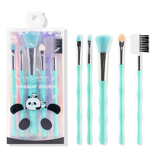 Title 5, Juego de 5 brochas de maquillaje portátiles ese...