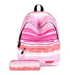 Striped powder + pencil case