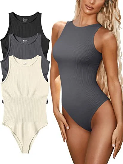 Summer Tight Sleeveless Sunken Stripe Jumpsuit perfect for warm days. Enjoy comfort and style with this ideal jumpsuit f — photo 3