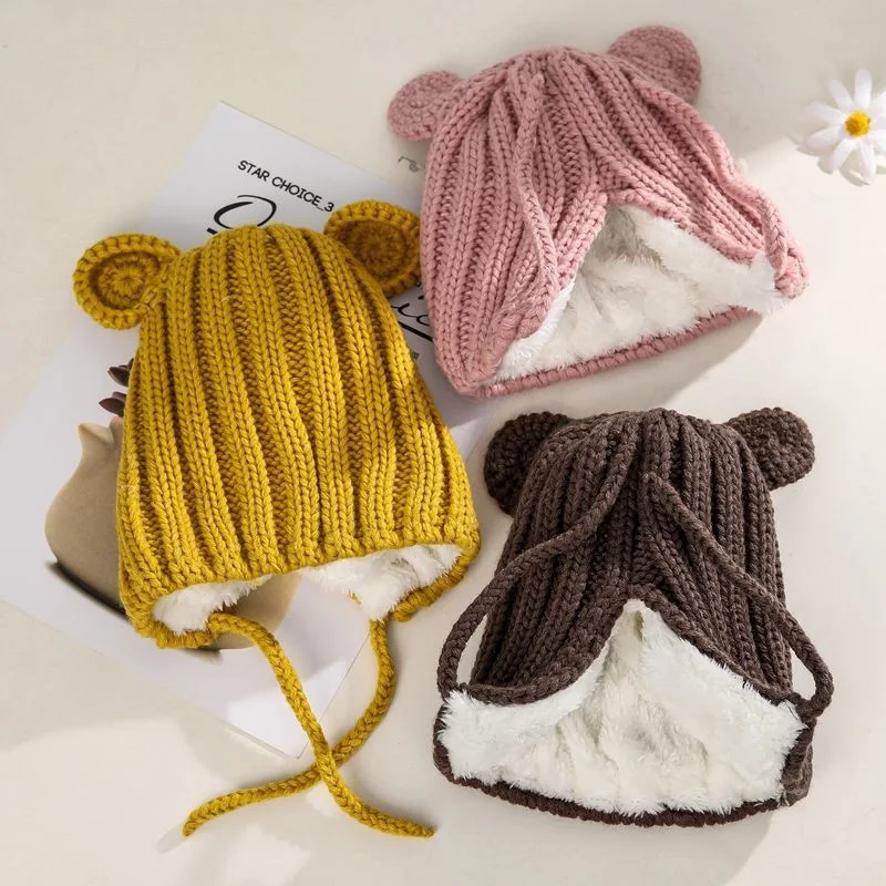 Title 7, Gorros infantis de lã tricotados à mão Chapéus ...
