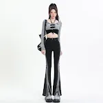 New Black Gradient Split Skinny Jeans For Women. Flattering fit, stylish design, comfortable wear, elevates your look fo — photo 13