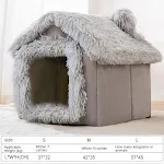 Autumn and Winter Closed Warm Cat Bed Kennel Pet Supplies. Provides a cozy and warm shelter for your cat, perfect for co — photo 19