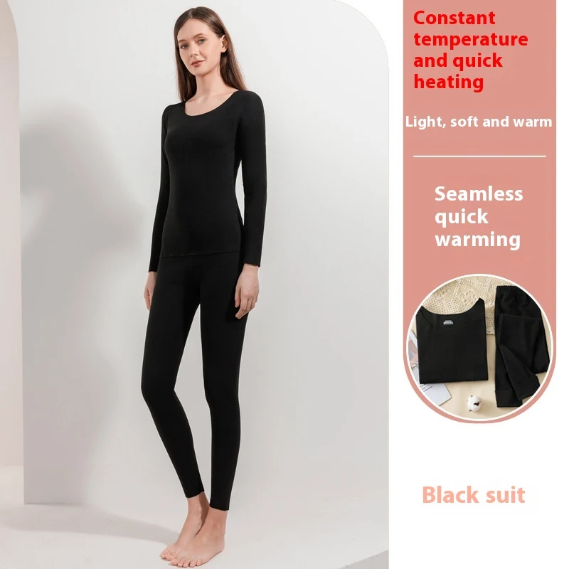 Double-sided Brushed Seamless Thermal Underwear Men's Women's Suit for superior warmth, comfort, and flexibility in cold — photo 9