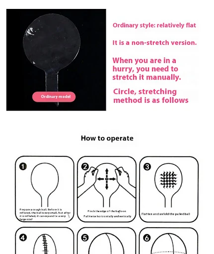 Title 5, Round Transparent Bounce Ball, Stretch-free Lea...