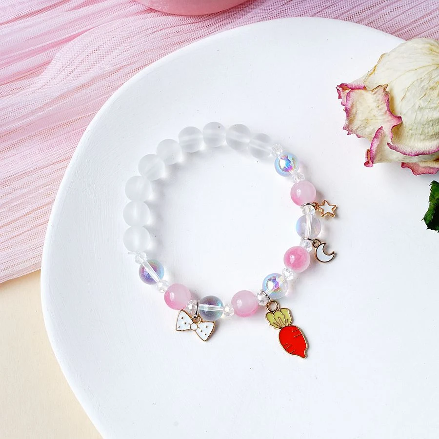 Title 23, Pulseira feminina de moda com contas de cristal...