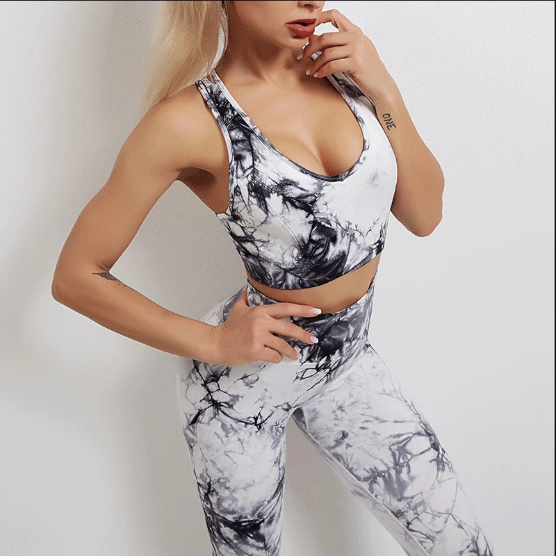 Title 4, Womens Tie-Dye Yoga Wear Sports Fitness Suit. ...