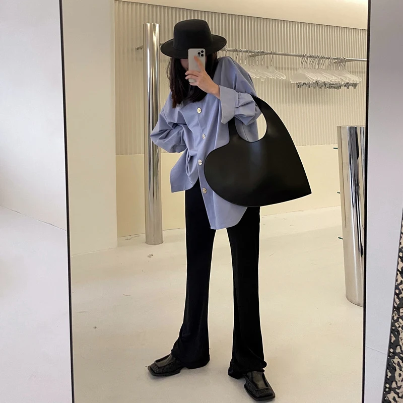 Pantalones Anchos Casuales de Mujer Color Sólido Comodidad y Estilo Sin Esfuerzo Perfectos para el Día a Día Versátiles y Modernos. — foto 5