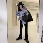 Pantalones Anchos Casuales de Mujer Color Sólido Comodidad y Estilo Sin Esfuerzo Perfectos para el Día a Día Versátiles y Modernos. — foto 5