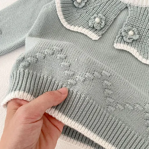 Title 11, Suéter Pullover con Cuello con Volantes Hecho a...