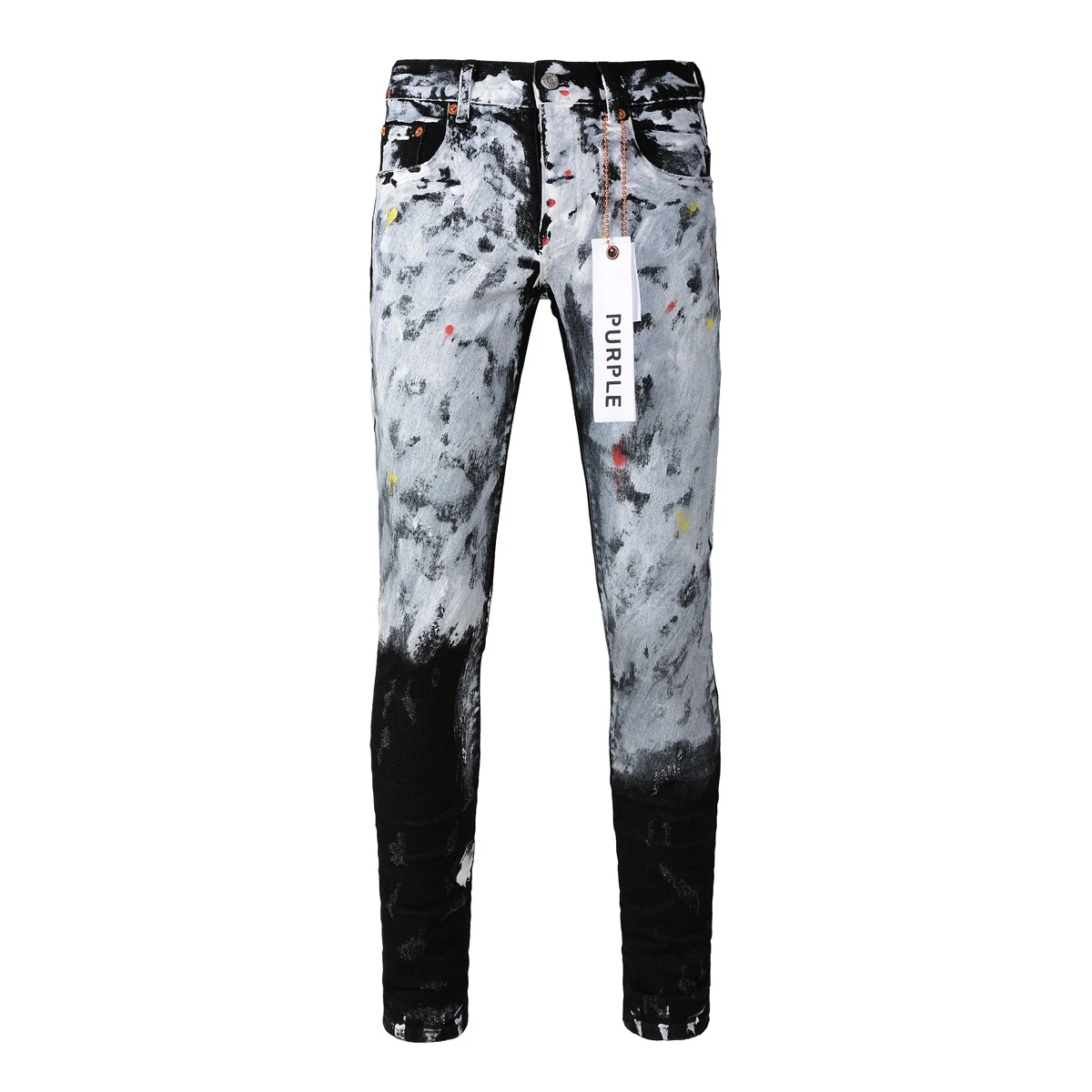 Jeans Purple Brand Commercio Estero Disponibili Stile Americano High Street Heavy Industry Fatti a Mano Qualità Superiore Vestibilità Perfetta — foto 7