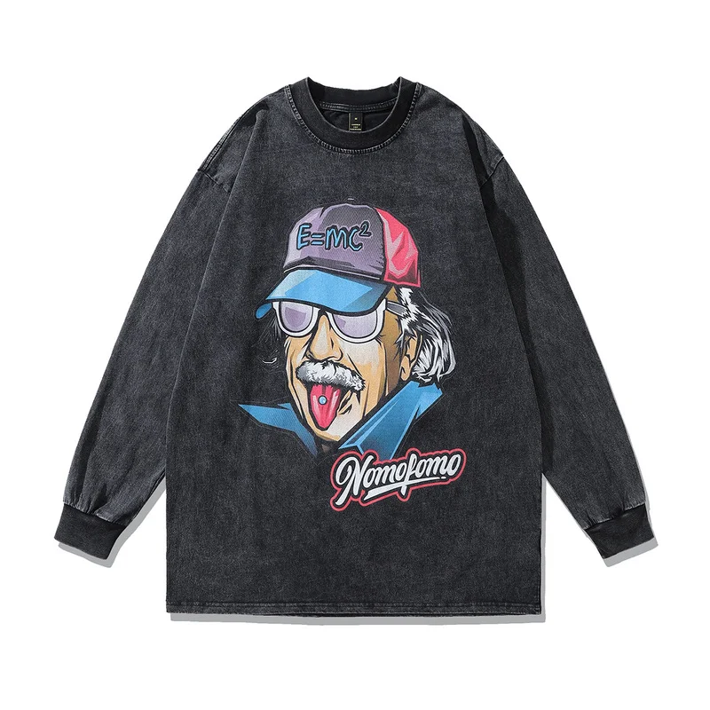High Street Vintage Long-sleeved T-shirt for everyday wear. Classic retro design, offering comfort and style. Perfect fo — photo 5