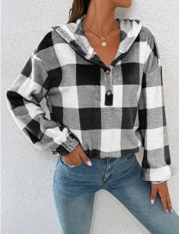 Title 3, Plush Loose-fitting Casual Pullover Womens Clo...