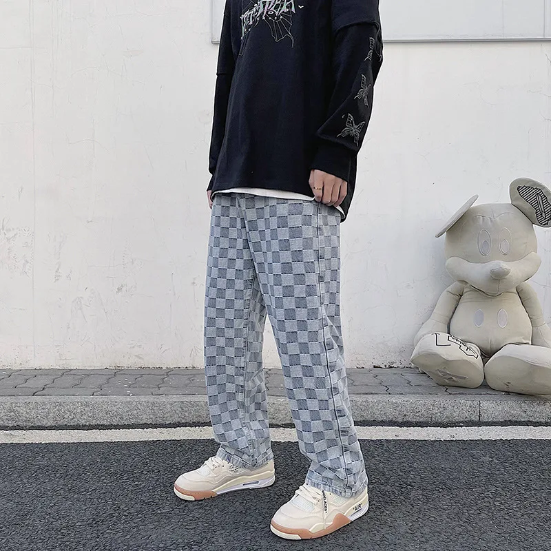 Title 2, Mens Wide Leg Jeans Hip Hop Streetwear Skatebo...