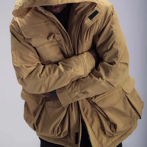 Title 2, Multi Pocket Functional Work Coat Loose Warm St...