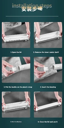 Title 4, Light Luxury Magnetic Plastic Wrap Cutter