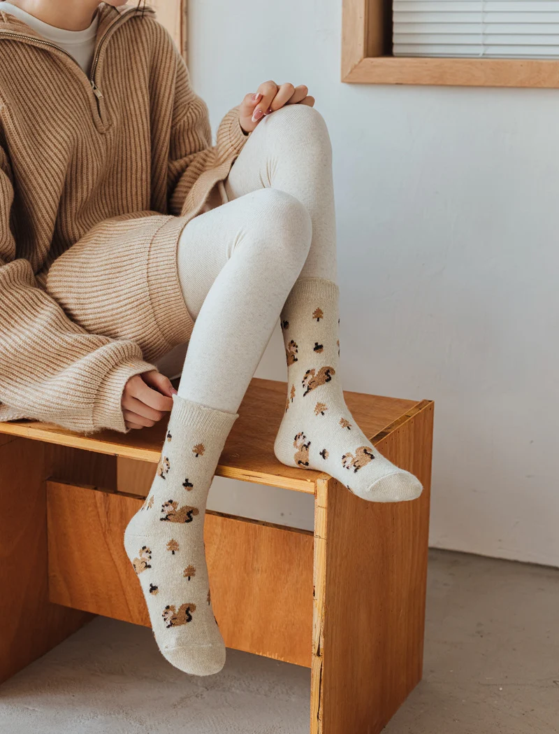 Title 4, Sen Series Wool Socks New Style Thickened Retro...