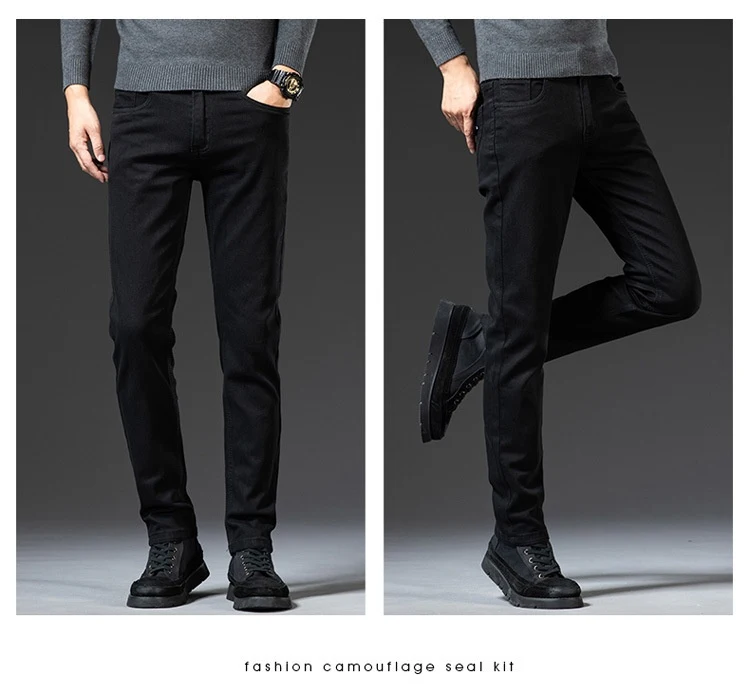 Title 19, Slim Fit elastische rechte jeans voor heren Sup...