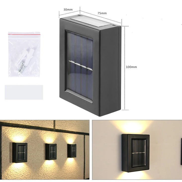 Solar small night outdoor garden wall light decorative courtyard. Provides efficient, stylish, and eco-friendly nighttim — photo 2