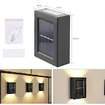 Solar small night outdoor garden wall light decorative courtyard. Provides efficient, stylish, and eco-friendly nighttim — photo 2